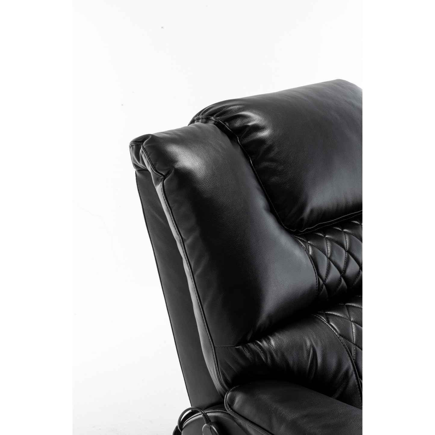 Fauteuil inclinable électrique surdimensionné avec moteur OKIN, inclinaison infinie jusqu'à 180°, siège extra-large et rangement latéral pratique