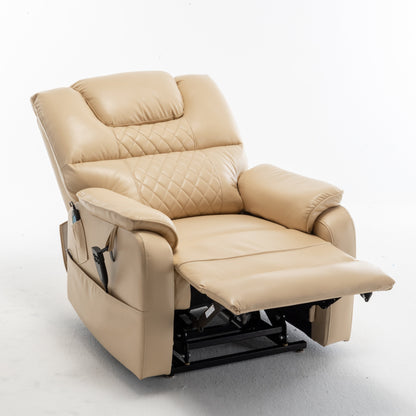 Fauteuil inclinable électrique surdimensionné avec moteur OKIN, inclinaison infinie jusqu'à 180°, siège extra-large et rangement latéral pratique