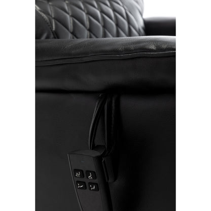 Fauteuil inclinable électrique surdimensionné avec moteur OKIN, inclinaison infinie jusqu'à 180°, siège extra-large et rangement latéral pratique