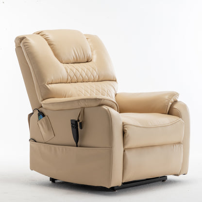 Fauteuil inclinable électrique surdimensionné avec moteur OKIN, inclinaison infinie jusqu'à 180°, siège extra-large et rangement latéral pratique