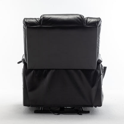 Fauteuil inclinable électrique surdimensionné avec moteur OKIN, inclinaison infinie jusqu'à 180°, siège extra-large et rangement latéral pratique