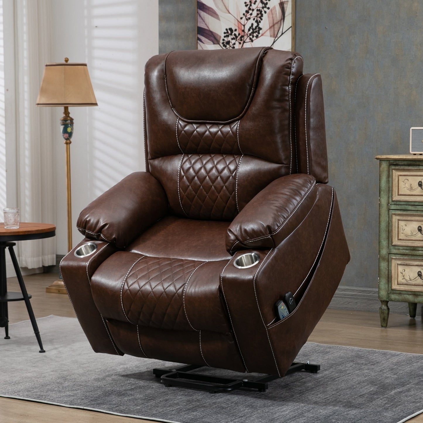 Fauteuil inclinable électrique surdimensionné pour personnes âgées, 400 lb.