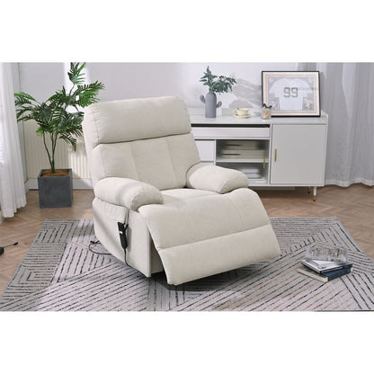 Fauteuil inclinable électrique surdimensionné pour personnes âgées, canapé inclinable avec télécommande, poche latérale, siège spacieux