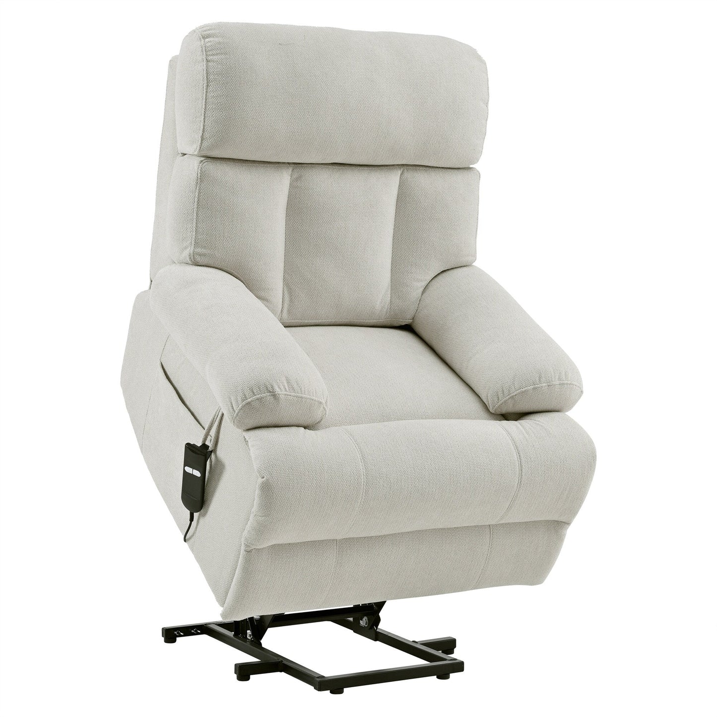 Fauteuil inclinable électrique surdimensionné pour personnes âgées, canapé inclinable avec télécommande, poche latérale, siège spacieux