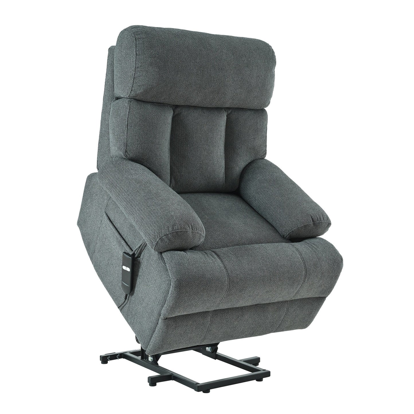 Fauteuil inclinable électrique surdimensionné pour personnes âgées, canapé inclinable avec télécommande, poche latérale, siège spacieux