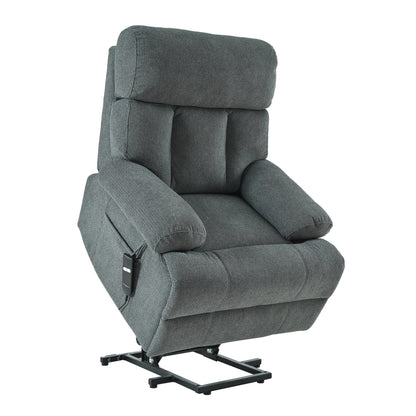 Fauteuil inclinable électrique surdimensionné pour personnes âgées, canapé inclinable avec télécommande, poche latérale, siège spacieux