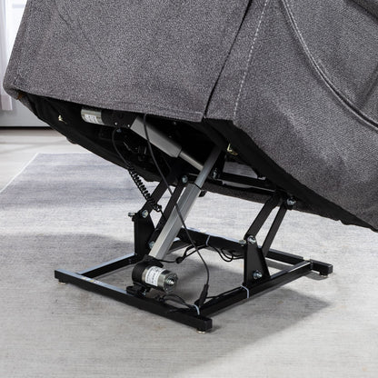 Fauteuil inclinable électrique surdimensionné avec massage thermique, 180° en position allongée