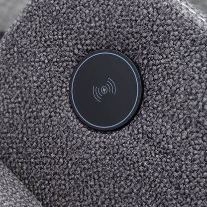 Fauteuil inclinable électrique surdimensionné avec massage thermique, 180° en position allongée