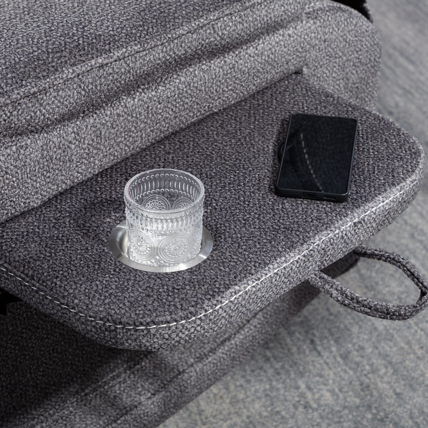 Fauteuil inclinable électrique surdimensionné avec massage thermique, 180° en position allongée