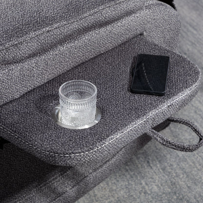 Fauteuil inclinable électrique surdimensionné avec massage thermique, 180° en position allongée