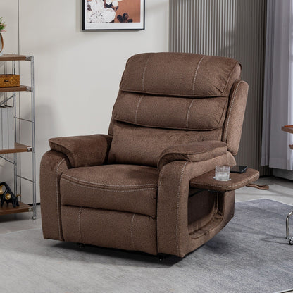 Fauteuil inclinable électrique surdimensionné avec massage thermique, 180° en position allongée