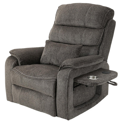 Fauteuil inclinable électrique surdimensionné avec massage thermique, 180° en position allongée