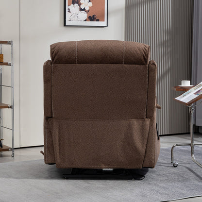 Fauteuil inclinable électrique surdimensionné avec massage thermique, 180° en position allongée