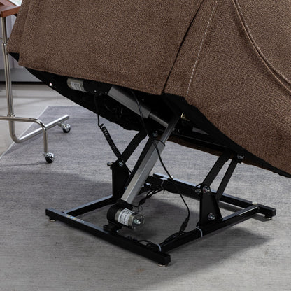 Fauteuil inclinable électrique surdimensionné avec massage thermique, 180° en position allongée