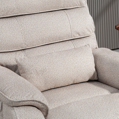 Fauteuil inclinable électrique surdimensionné avec massage thermique, 180° en position allongée