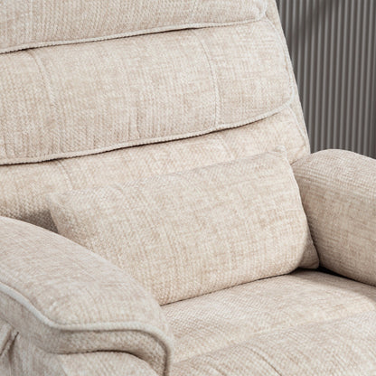 Fauteuil inclinable électrique surdimensionné avec massage thermique, 180° en position allongée