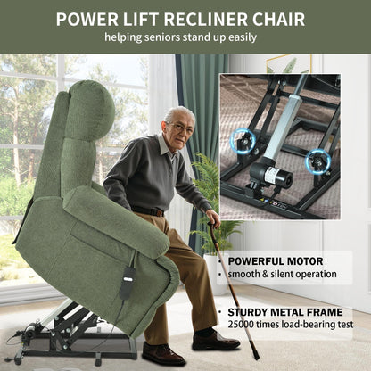 Fauteuil inclinable électrique surdimensionné pour personnes âgées