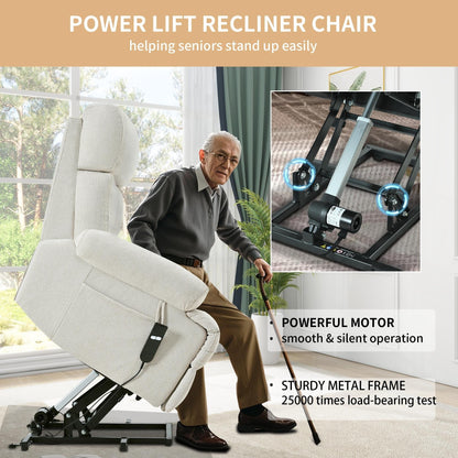 Fauteuil inclinable électrique surdimensionné pour personnes âgées