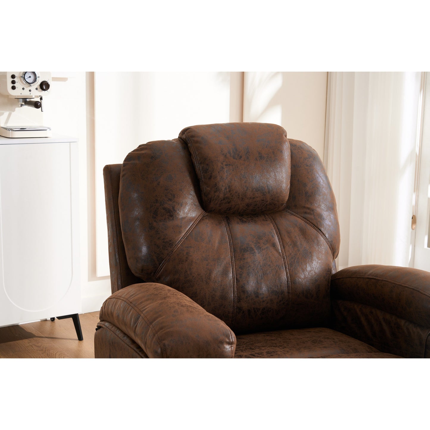 Fauteuil inclinable électrique surdimensionné avec moteur silencieux et massage