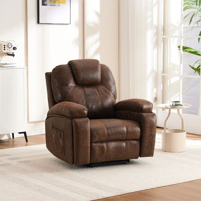Fauteuil inclinable électrique surdimensionné avec moteur silencieux et massage