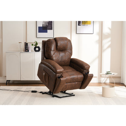 Fauteuil inclinable électrique surdimensionné avec moteur silencieux et massage