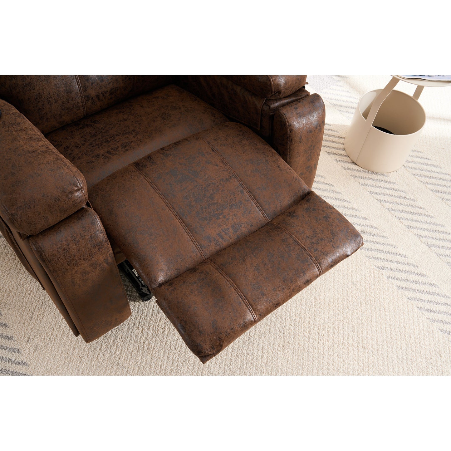 Fauteuil inclinable électrique surdimensionné avec moteur silencieux et massage