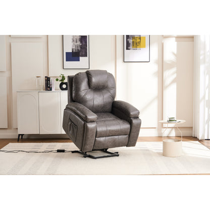 Fauteuil inclinable électrique surdimensionné avec moteur silencieux et massage