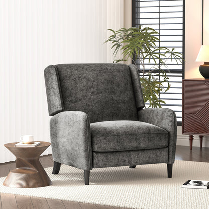 Fauteuil inclinable surdimensionné en tissu texturé