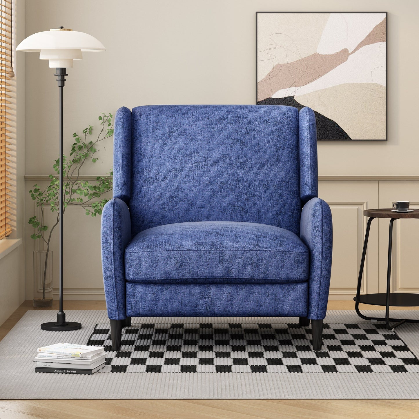Fauteuil inclinable surdimensionné en tissu texturé