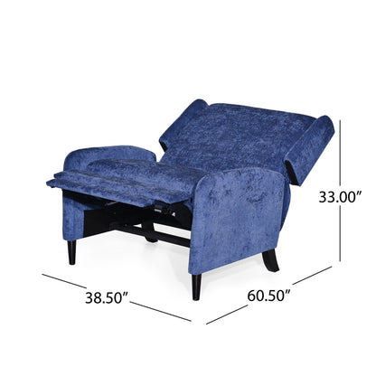 Fauteuil inclinable surdimensionné en tissu texturé