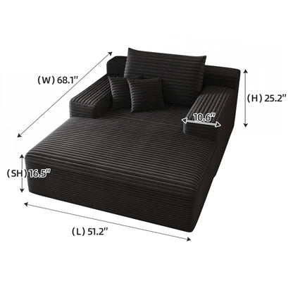 Canapé-lit rembourré surdimensionné