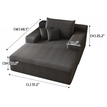 Canapé-lit rembourré surdimensionné