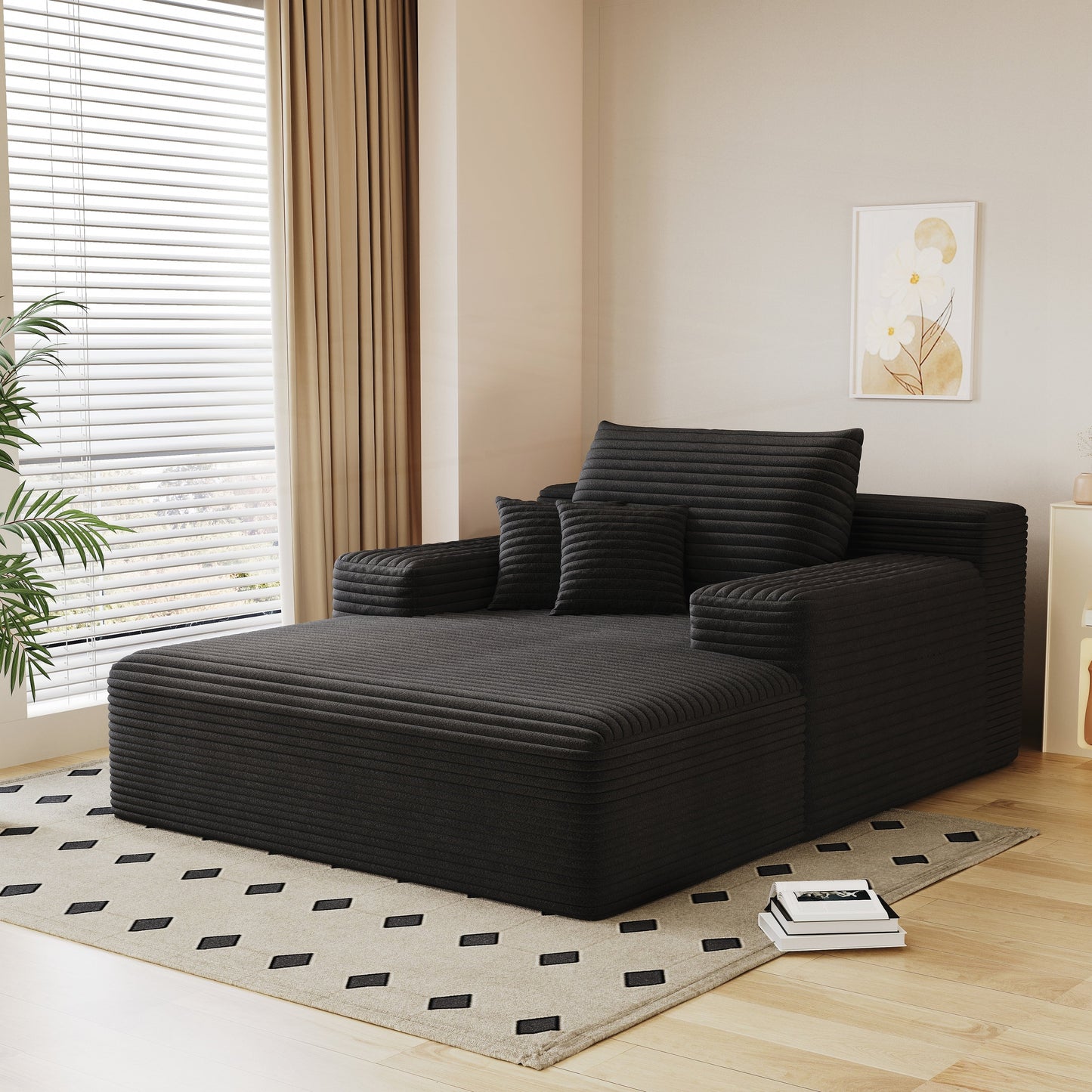 Canapé-lit rembourré surdimensionné