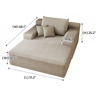 Canapé-lit rembourré surdimensionné