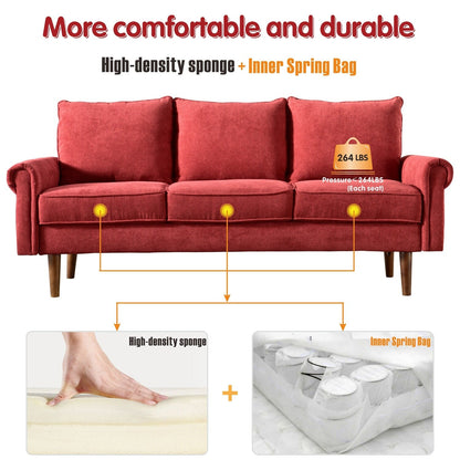 Canapé rembourré OVIOS du milieu du siècle