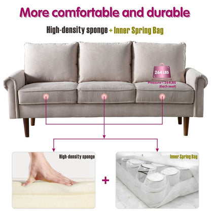 Canapé rembourré OVIOS du milieu du siècle