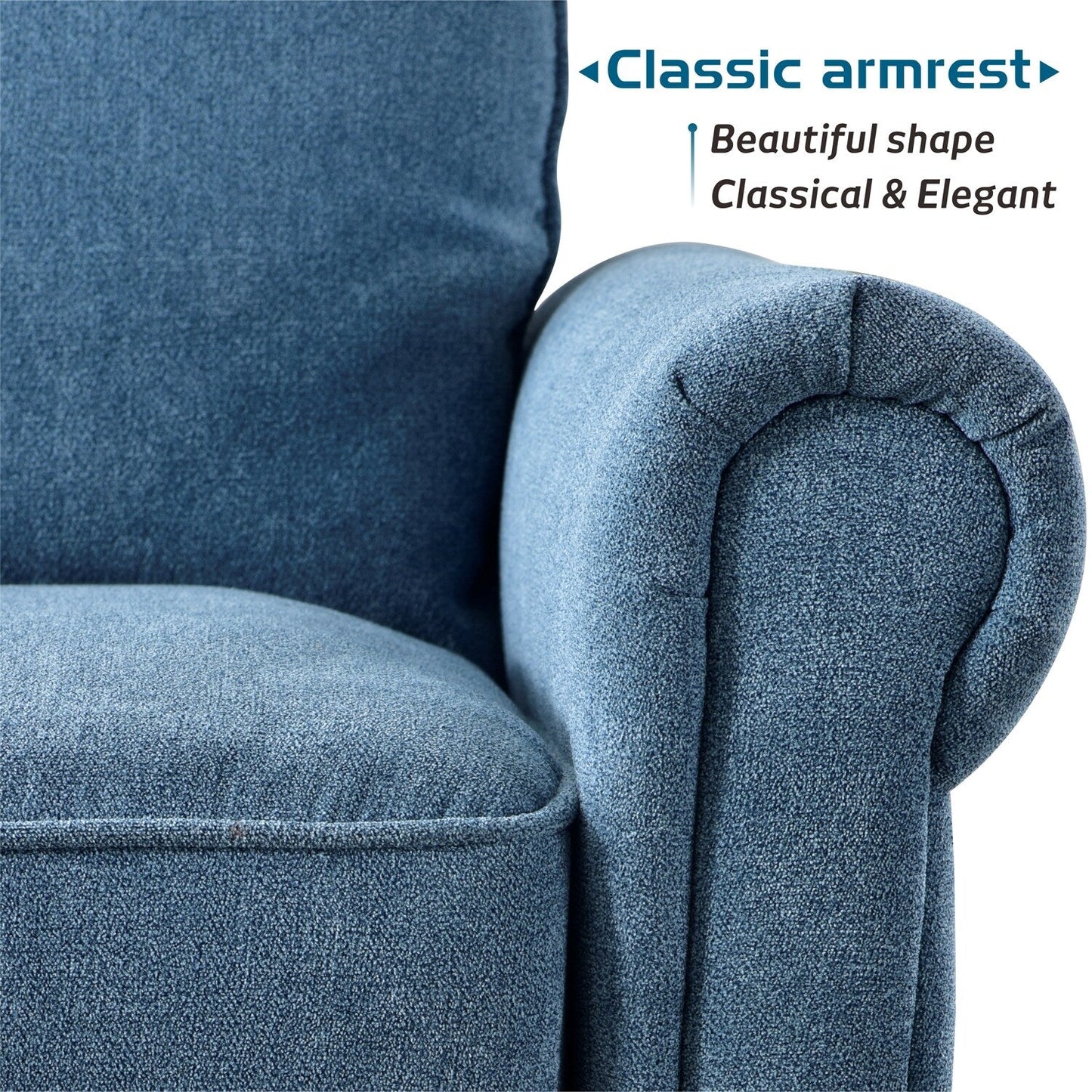 Canapé rembourré OVIOS du milieu du siècle