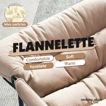 Fauteuil d'appoint de salon OVIOS Fauteuil inclinable à bascule avec pouf