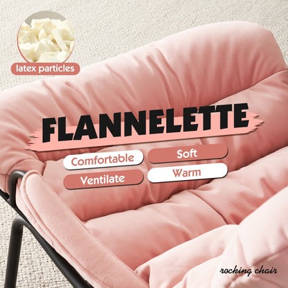 Fauteuil d'appoint de salon OVIOS Fauteuil inclinable à bascule avec pouf