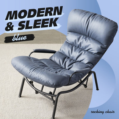 Fauteuil d'appoint de salon OVIOS Fauteuil inclinable à bascule avec pouf