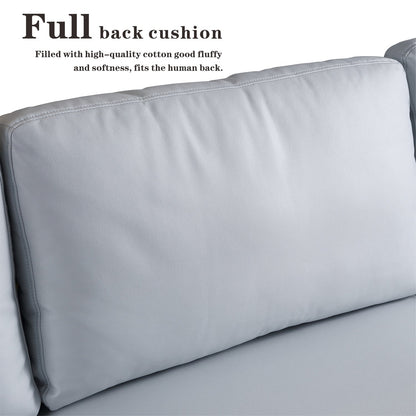 Canapé méridienne réversible OVIOS avec coussins moelleux et pieds en métal