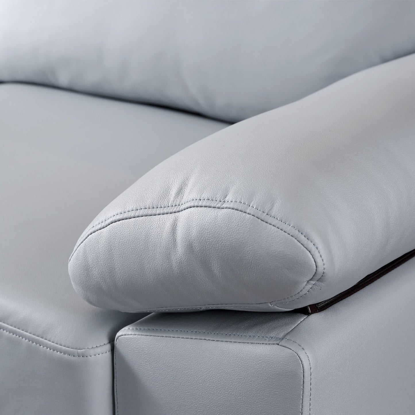 Canapé méridienne réversible OVIOS avec coussins moelleux et pieds en métal