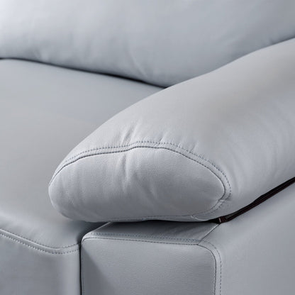 Canapé méridienne réversible OVIOS avec coussins moelleux et pieds en métal