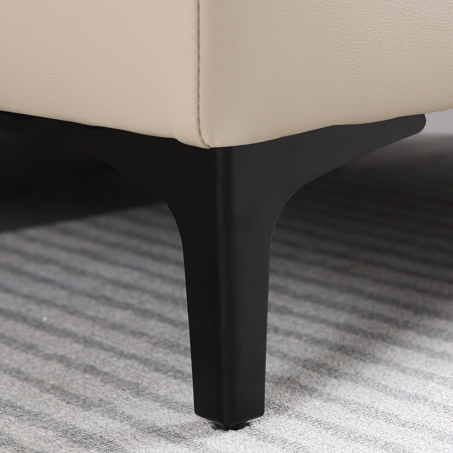 Canapé méridienne réversible OVIOS avec coussins moelleux et pieds en métal