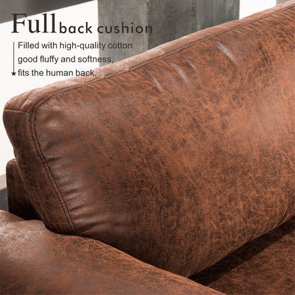 Canapé méridienne réversible OVIOS avec coussins moelleux et pieds en métal