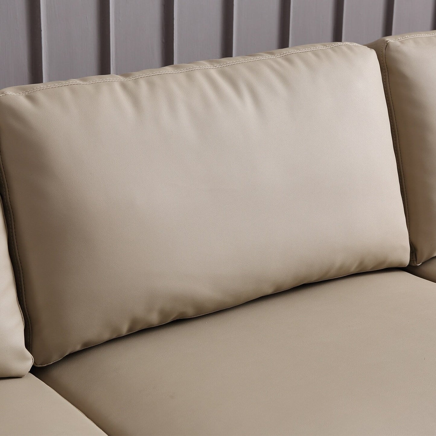 Canapé méridienne réversible OVIOS avec coussins moelleux et pieds en métal