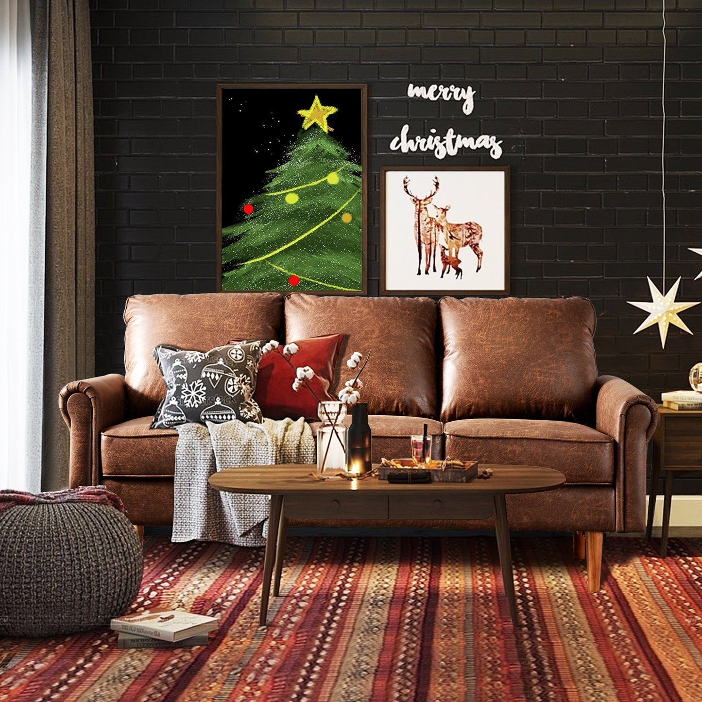 Canapé rembourré OVIOS du milieu du siècle