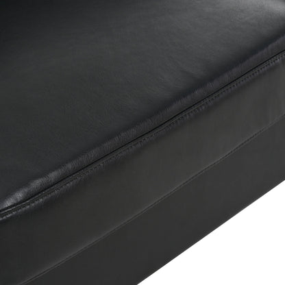 Canapé 3 places en PU avec structure en bois de fer