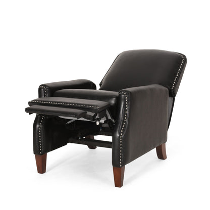 Fauteuil inclinable en cuir PU avec rivets