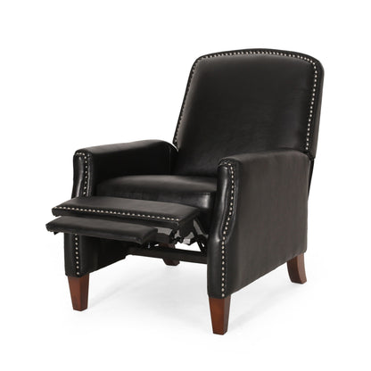 Fauteuil inclinable en cuir PU avec rivets